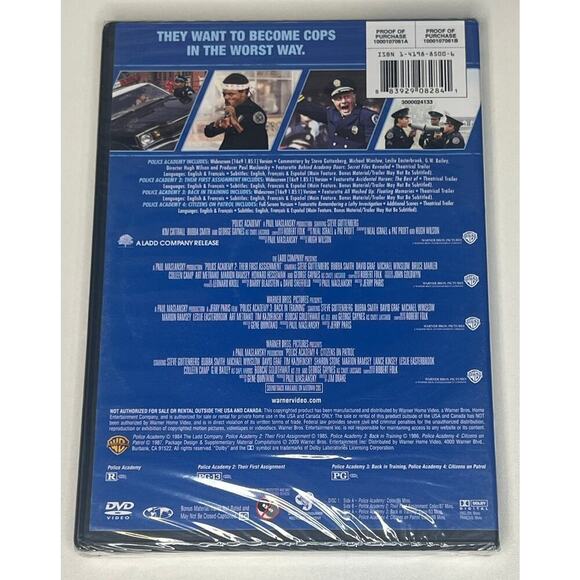 BRAND NEW Police Academy 1-4 DVD Collection - Picture 2 of 2